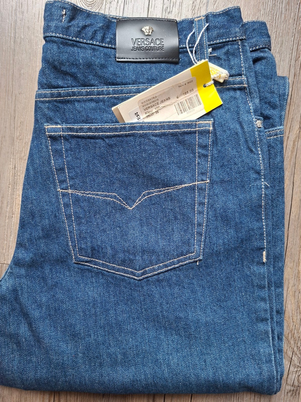 VERSACE regular fit jeans maat 35, Blauw, Nieuw, Ophalen of Verzenden, W33 - W34 (confectie 48/50)