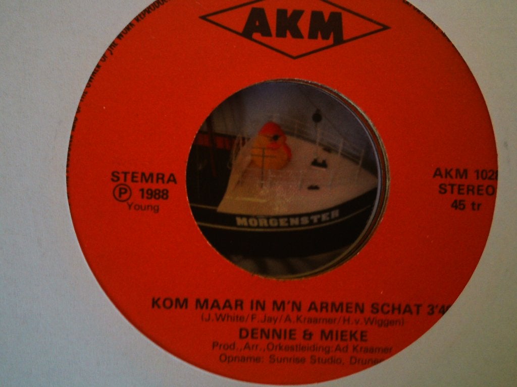 dennie / mieke - kom maar in m'n armrn schat 21jun, Cd's en Dvd's, 7 inch, Ophalen of Verzenden, Zo goed als nieuw, Nederlandstalig