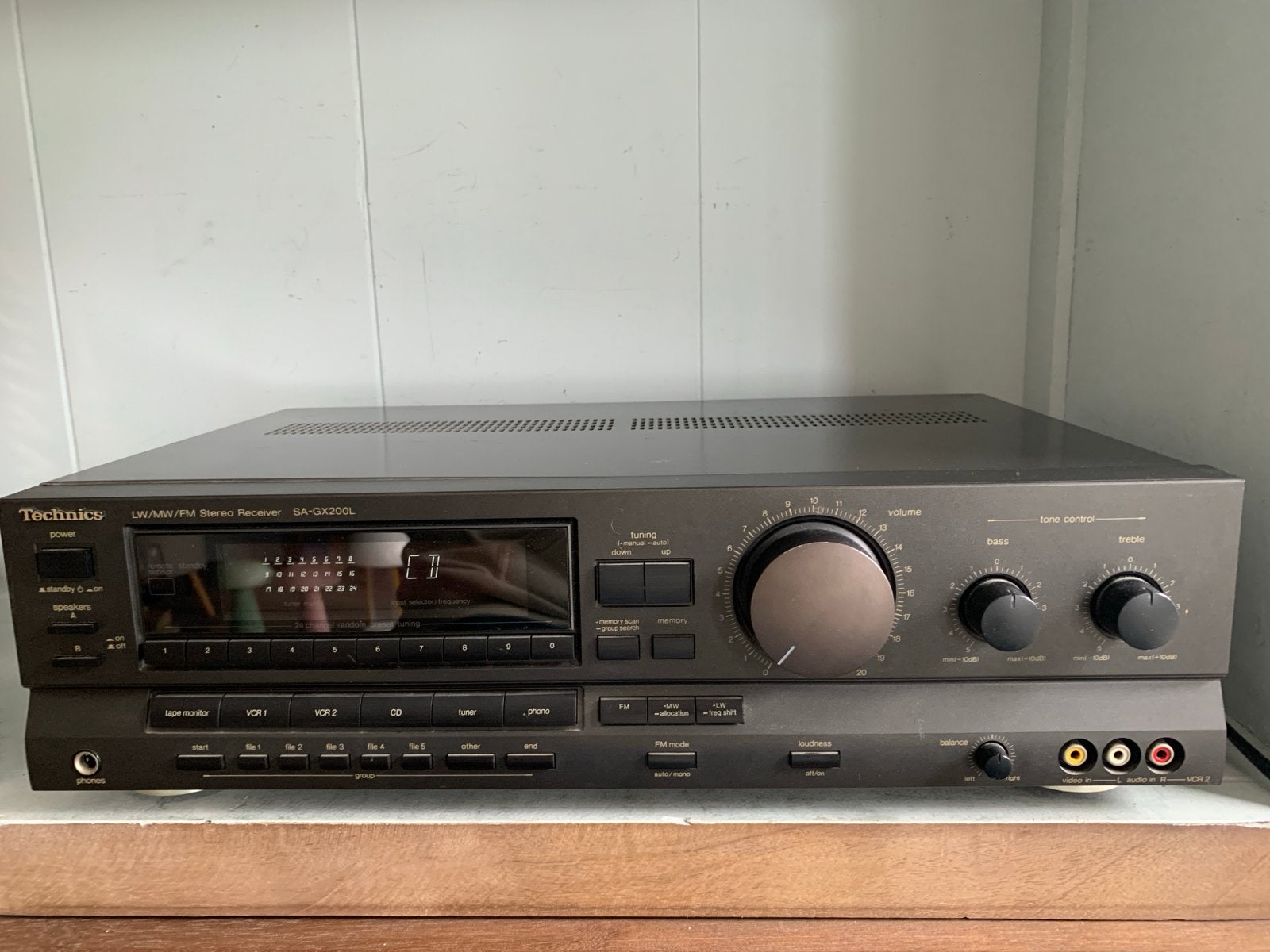 Technics SA-GX200L LW/MW/FM Stereo Receiver - nieuwstaat, Overige merken, Gebruikt, Ophalen of Verzenden, 120 watt of meer