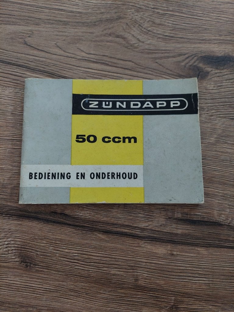 Zündapp 50ccm bediening & onderhoud, Ophalen of Verzenden, Gebruikt
