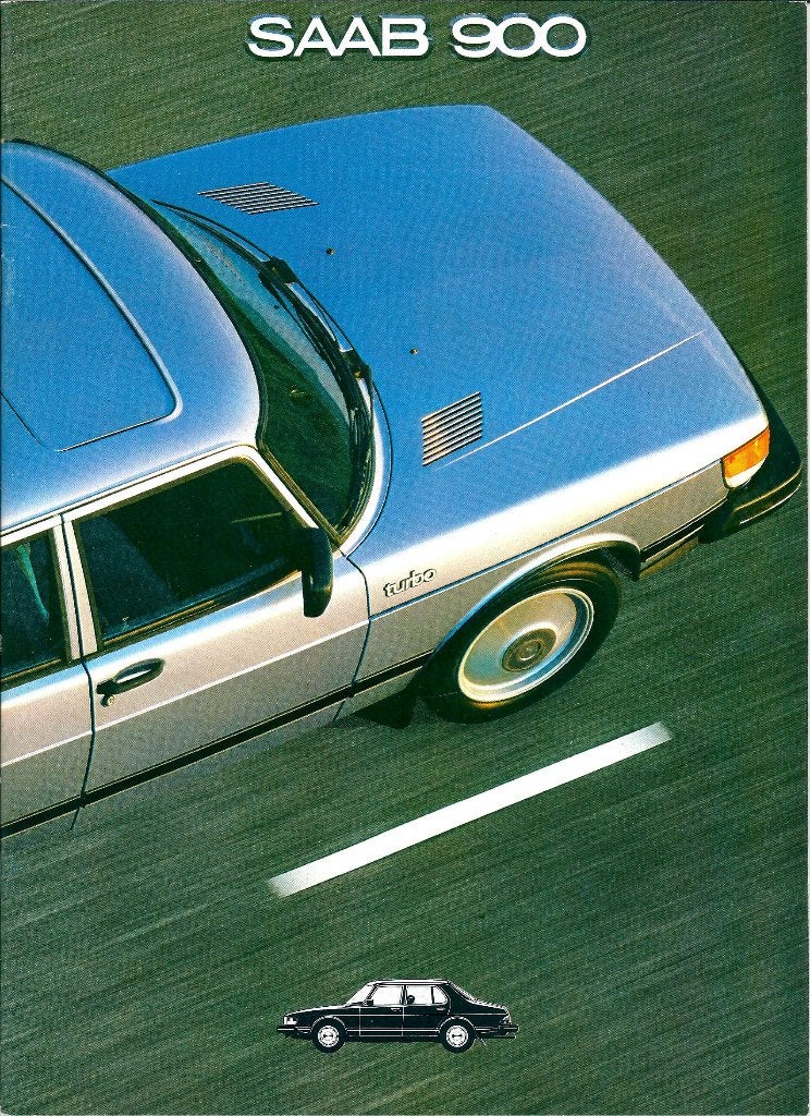 Brochure Saab 900 4drs 1980, Boeken, Ophalen of Verzenden, Gelezen, Overige merken