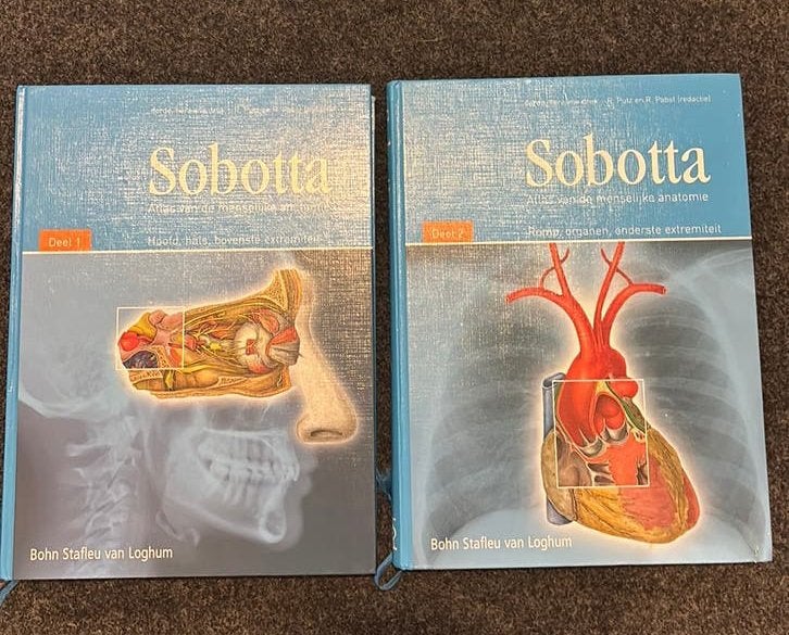 Sobotta – Atlas van de Menselijke Anatomie (deel 1 & 2), Ophalen of Verzenden, Beta, Zo goed als nieuw
