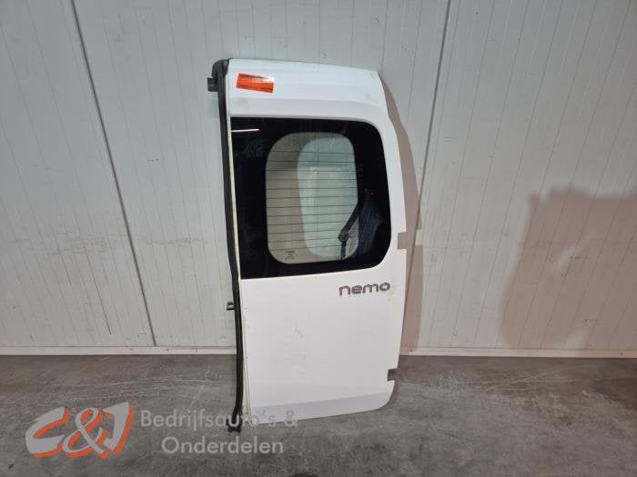Achterdeur Bus-Bestelauto van een Citroen Nemo (WIT)