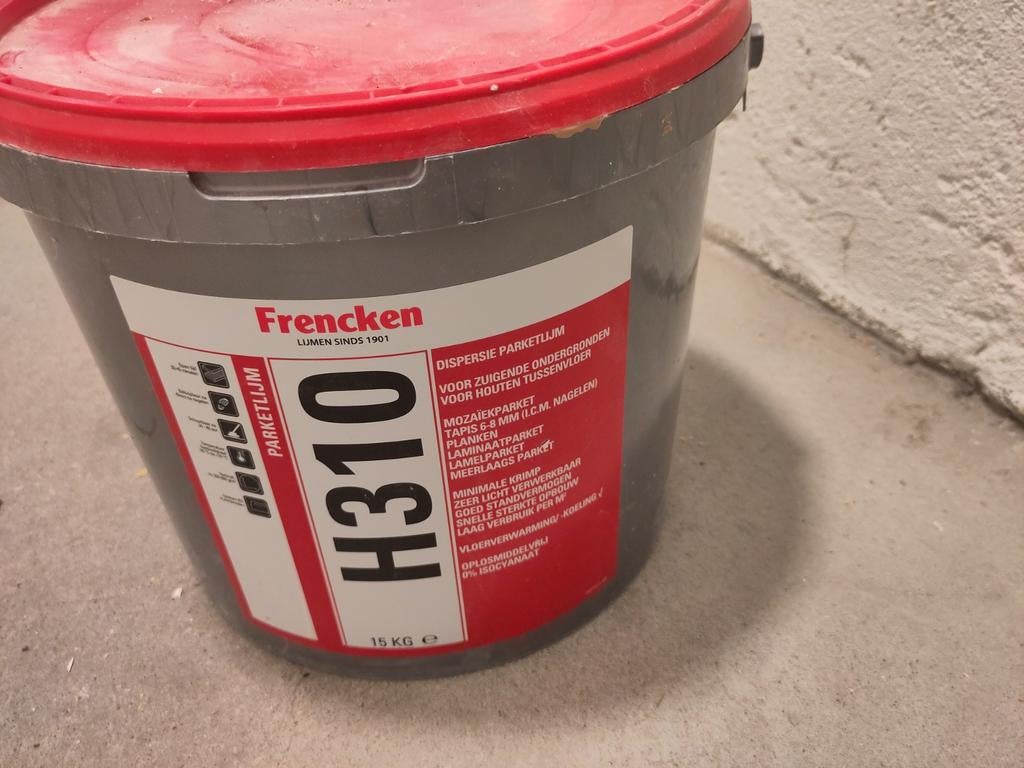 Frencken H310 Parketlijm - 15 kg emmer, Overige materialen, Overige typen, Nieuw, Minder dan 50 cm