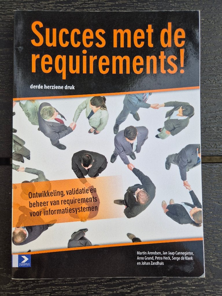 Succes met requirements - ICT - Business Analyse, Ophalen of Verzenden, Zo goed als nieuw, Programmeertaal of Theorie