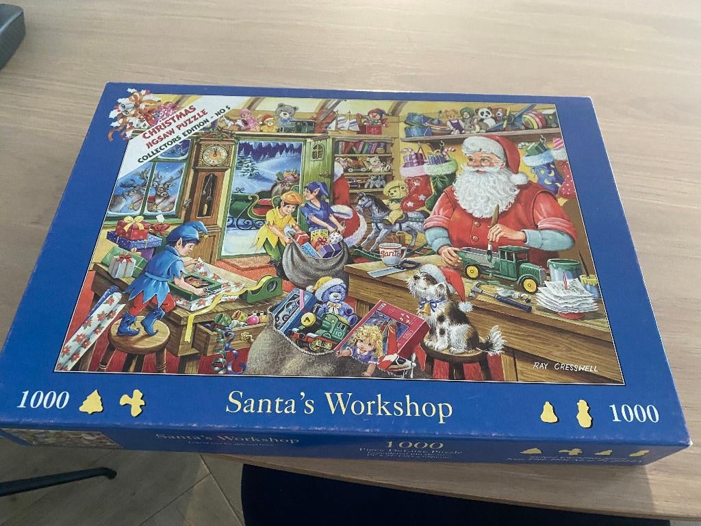 House of Puzzles Santa s workshop collectors item no 5, Ophalen, 500 t/m 1500 stukjes, Zo goed als nieuw, Legpuzzel