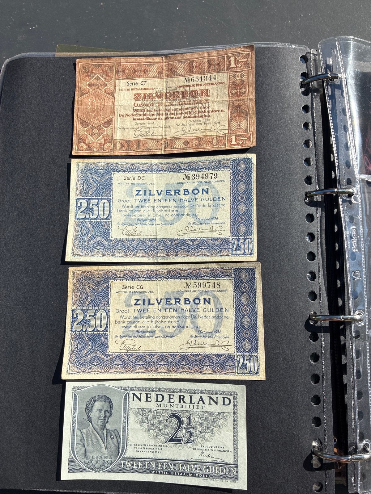 Oude Nederlandse Zilverbonnen en Muntbiljetten Collectie, Postzegels en Munten, Ophalen of Verzenden, 1 gulden, Setje