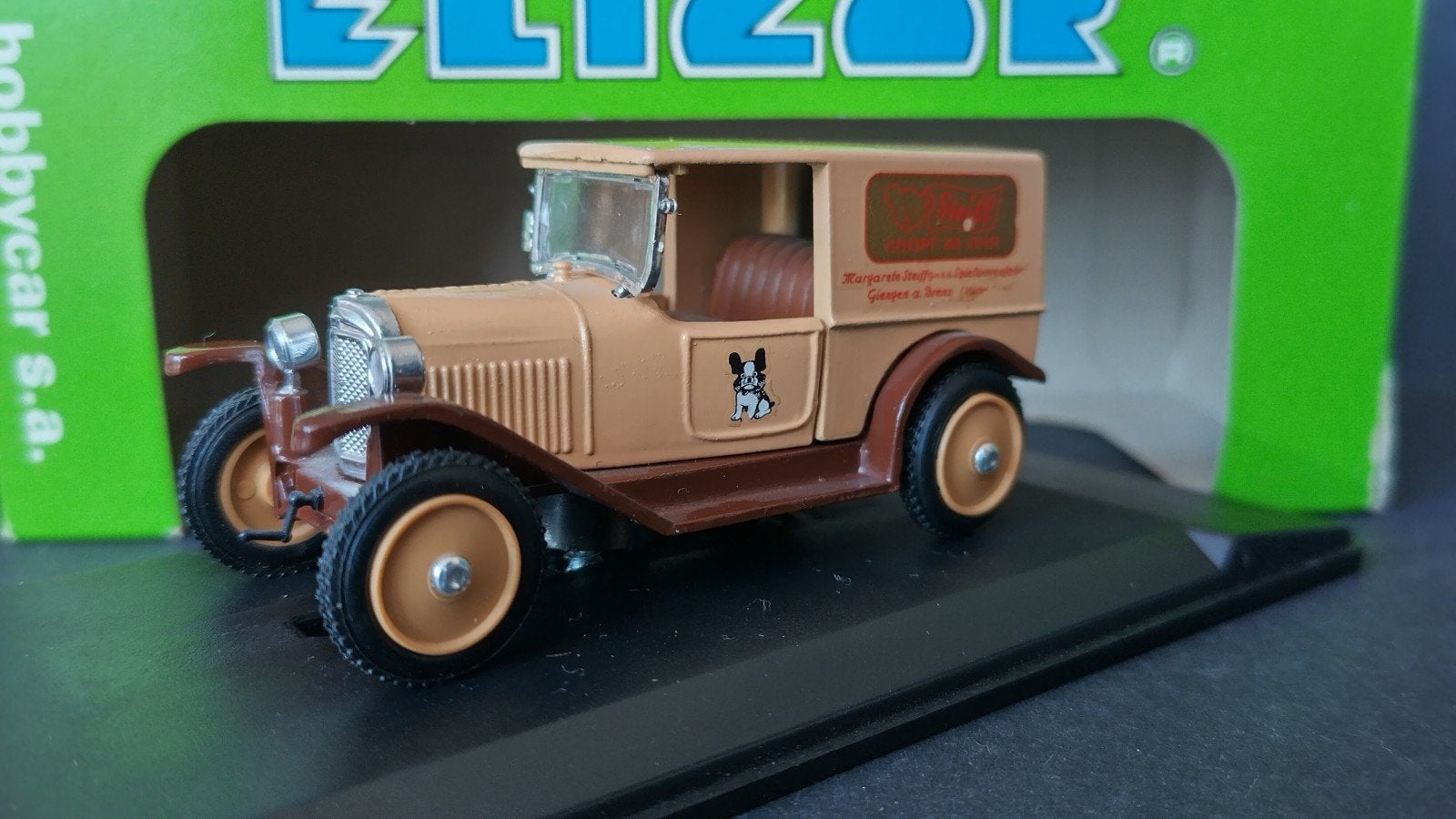 Opel Laubfrosch Steiff jouets pluchen beer 1:43 Eligor Pol, Overige merken, Auto, Verzenden, .