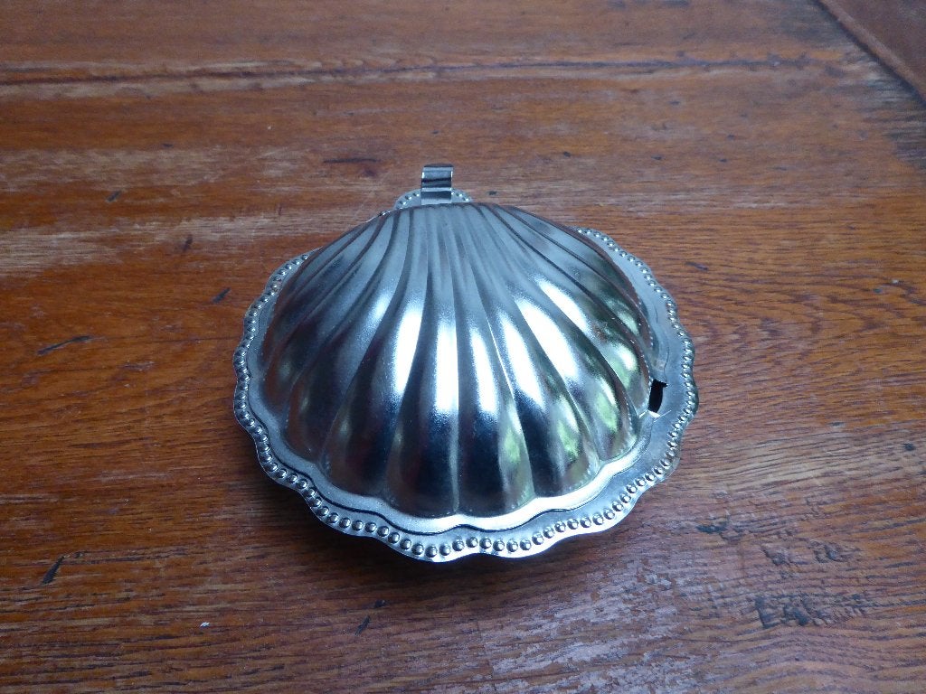 Vintage kaviaarschaaltje, schelp, Antiek en Kunst, Ophalen of Verzenden