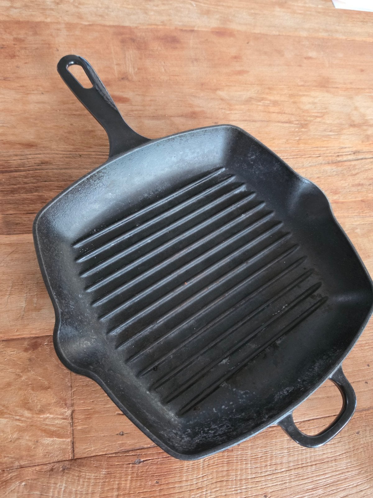Zware gietijzeren grillpan, Ophalen, Koekenpan, Gebruikt, Gietijzer