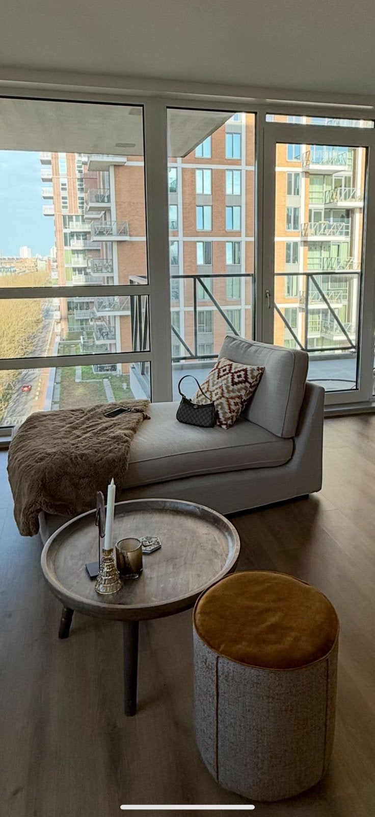 Ikea Longchair Beige, Ophalen, Eenpersoons, 75 tot 100 cm, Zo goed als nieuw