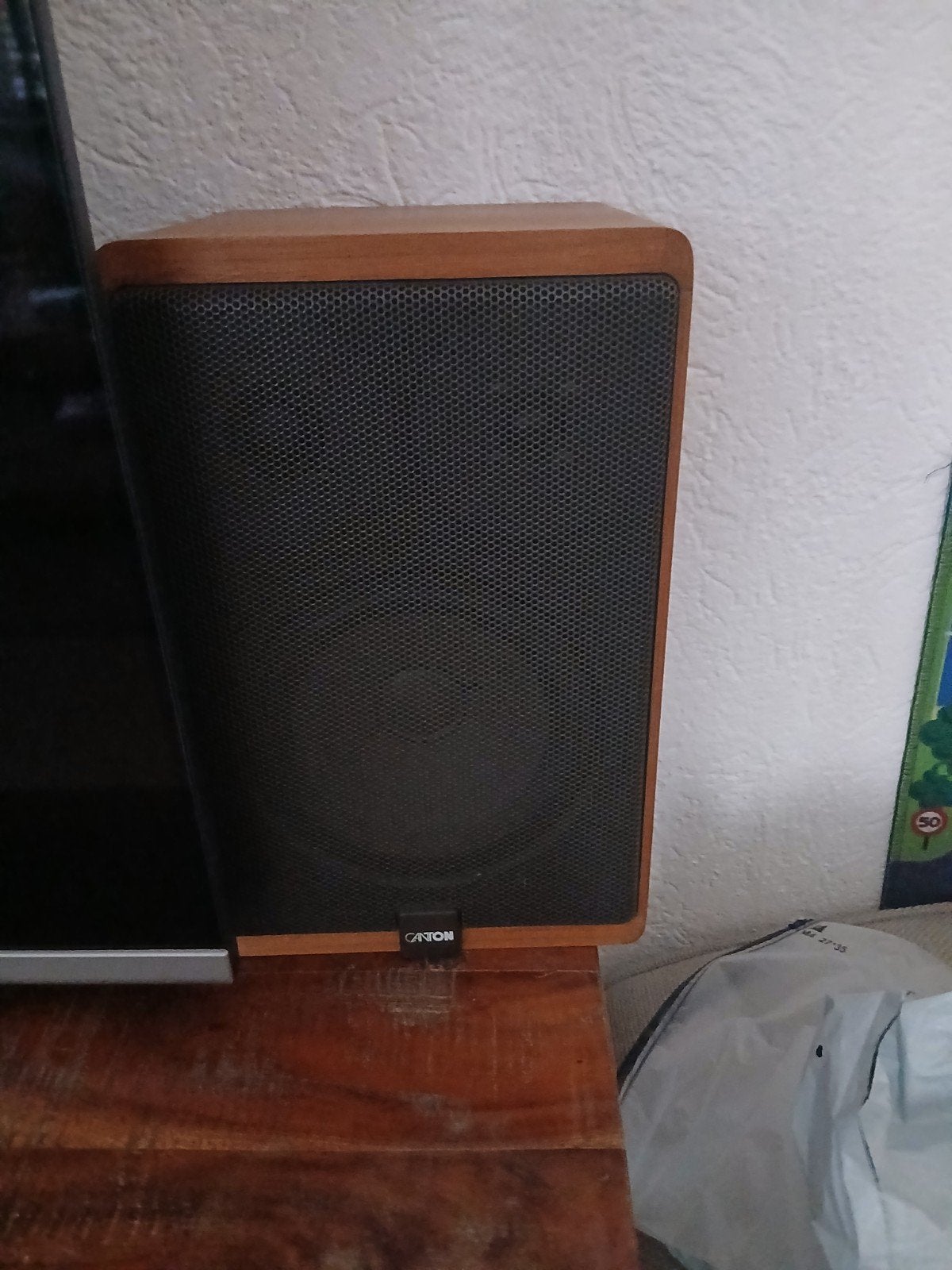 Canton speaker - Houten design, Overige merken, Gebruikt, Ophalen of Verzenden, Geschikt voor surround/home cinema
