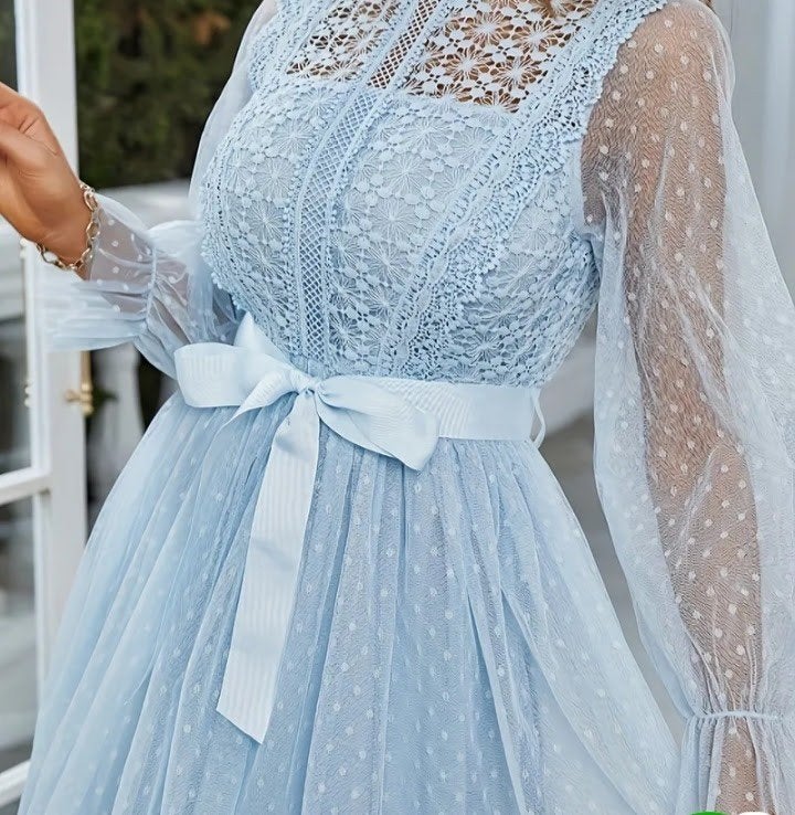 zomerjurk maat m nieuw, Ophalen of Verzenden, Zo goed als nieuw, Blauw, Trouwjurk