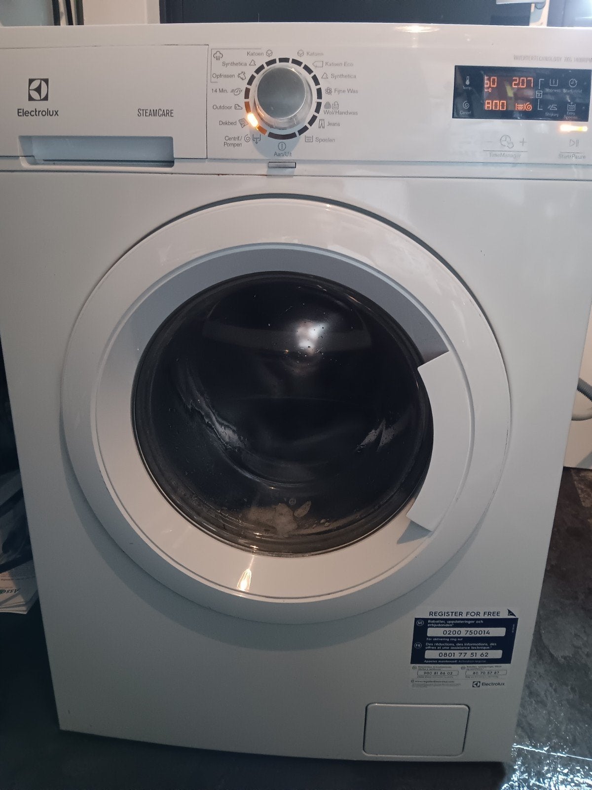 Electrolux SteamCare Wasmachine - Goed Werkend, Ophalen, Gebruikt, Wolwasprogramma, Voorlader