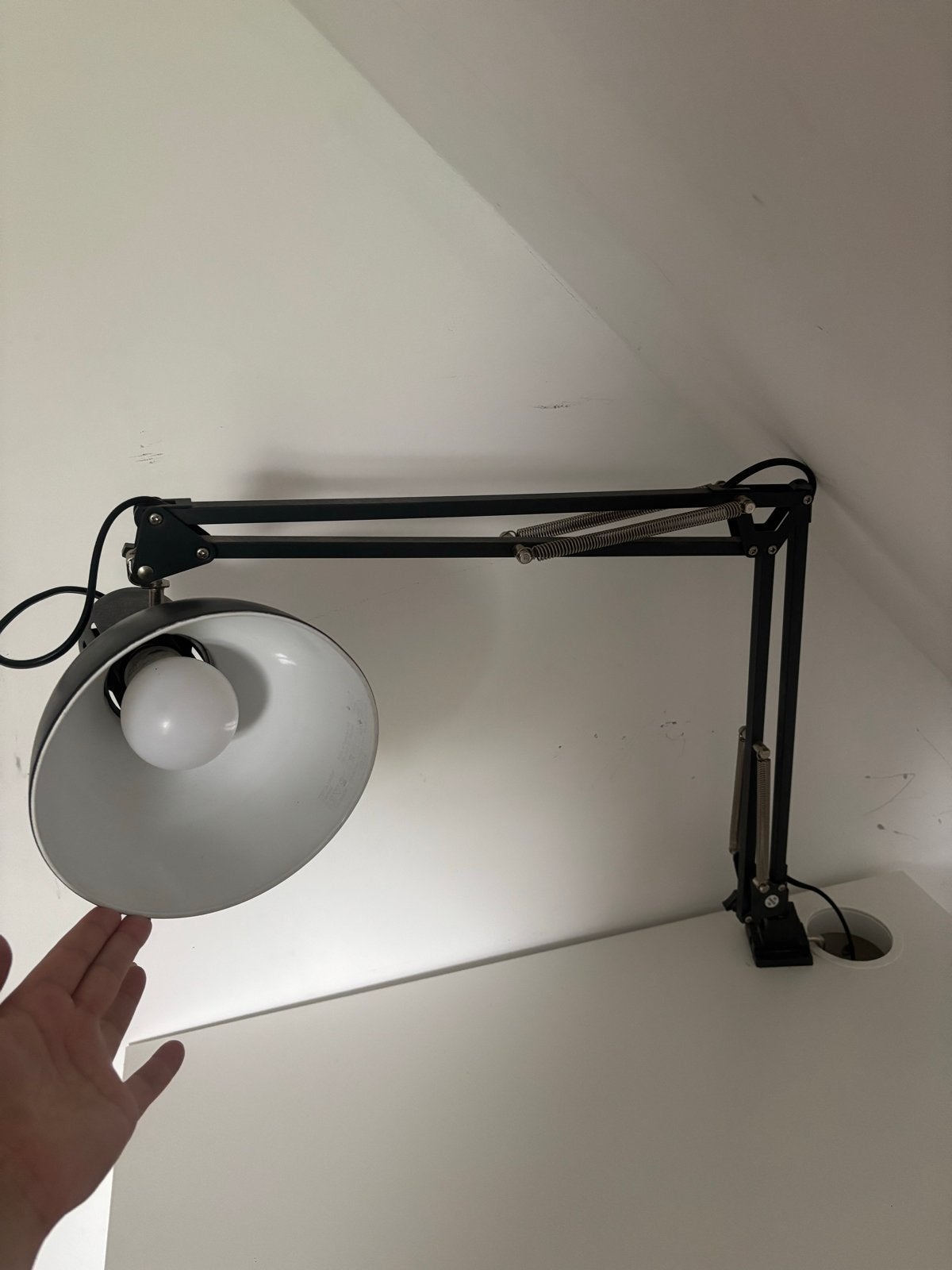IKEA TERTIAL bureaulamp zwart – verstelbaar – met klem, Overige merken, Gebruikt, Zwart, Industrieel