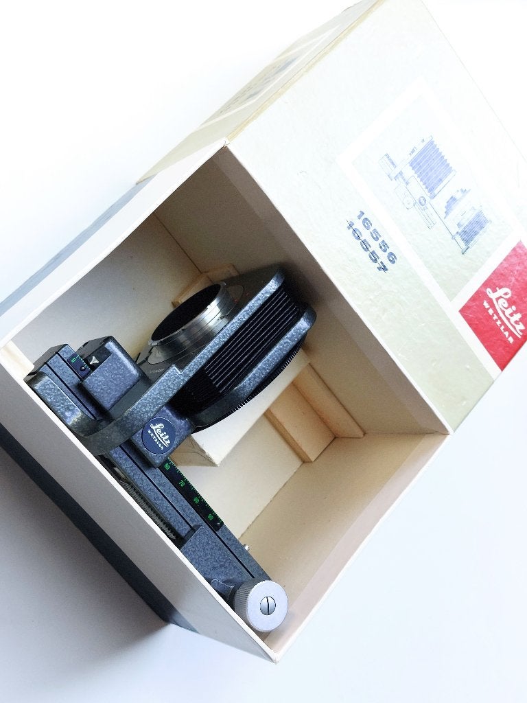 Leica Leitz Leica M 16556 balg in doos izgst, Overige typen, Ophalen of Verzenden, Gebruikt