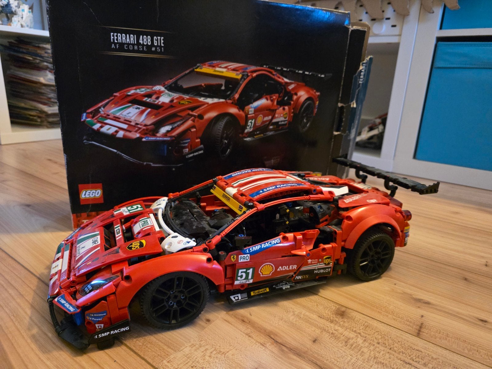 Lego Technic Ferrari 488 GTE - Raceauto 42125, Lego, Ophalen of Verzenden, Zo goed als nieuw, Technic