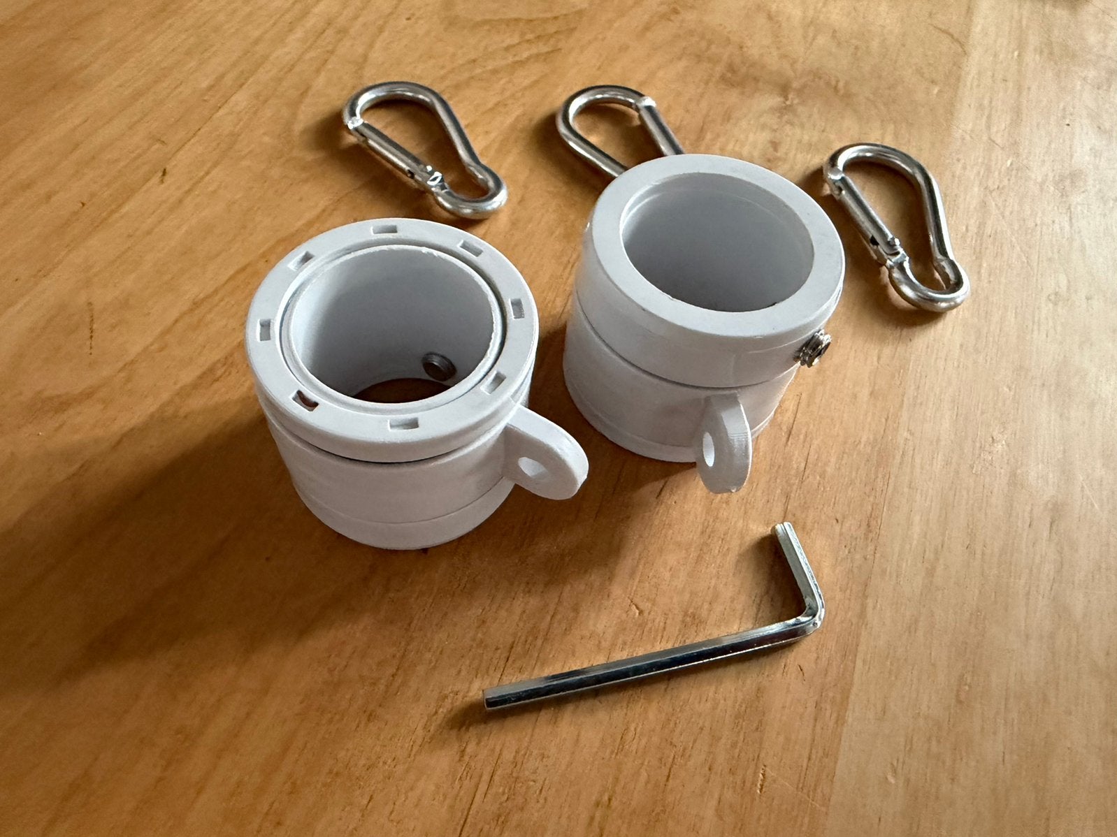 Vlagfixers set van 2 wit voor 25mm vlaggenstok | Nieuw, Ophalen of Verzenden, Nieuw