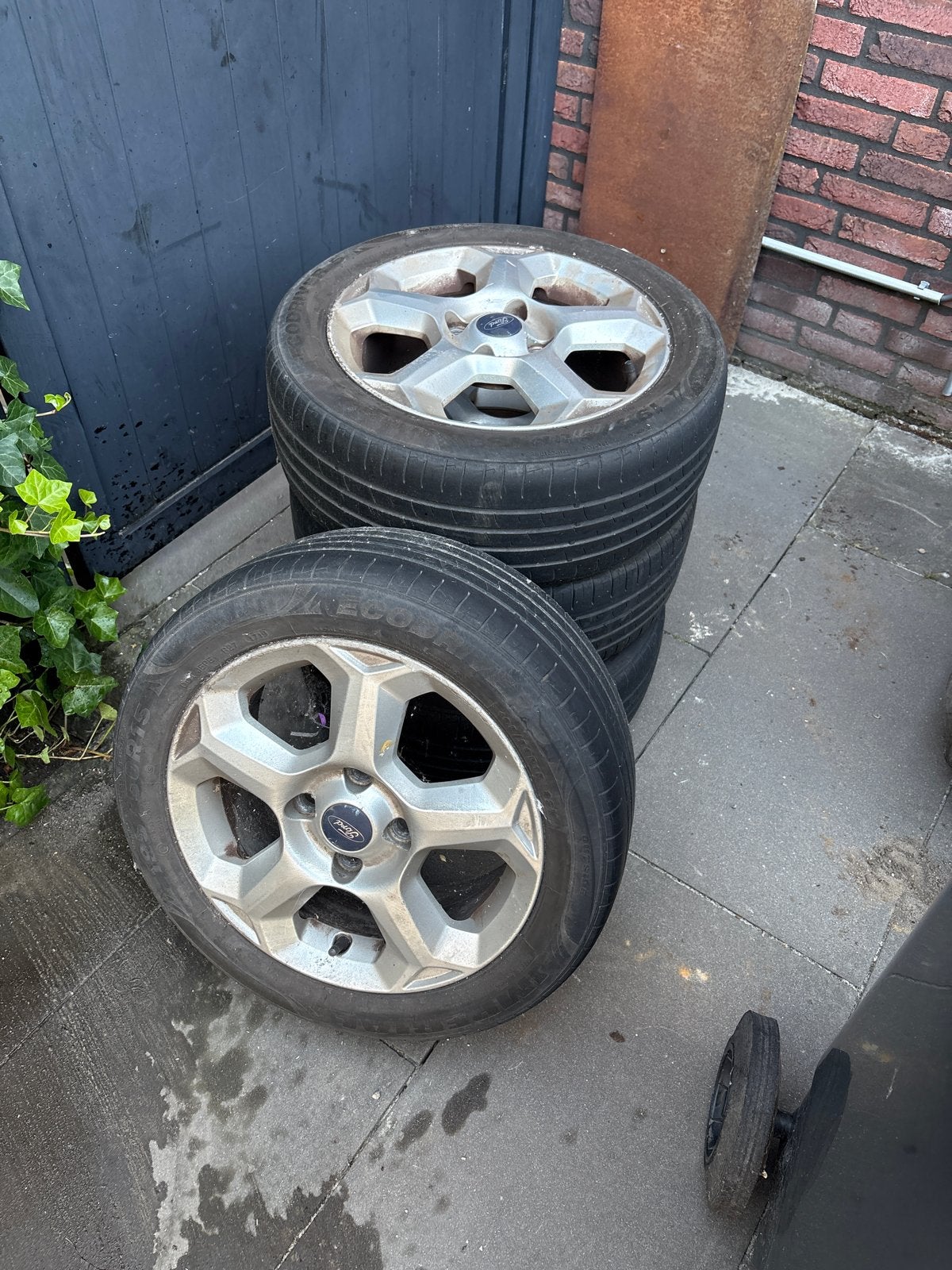 Ford Velgen 4x108 met banden, Ophalen, Gebruikt, 15 inch, Banden en Velgen