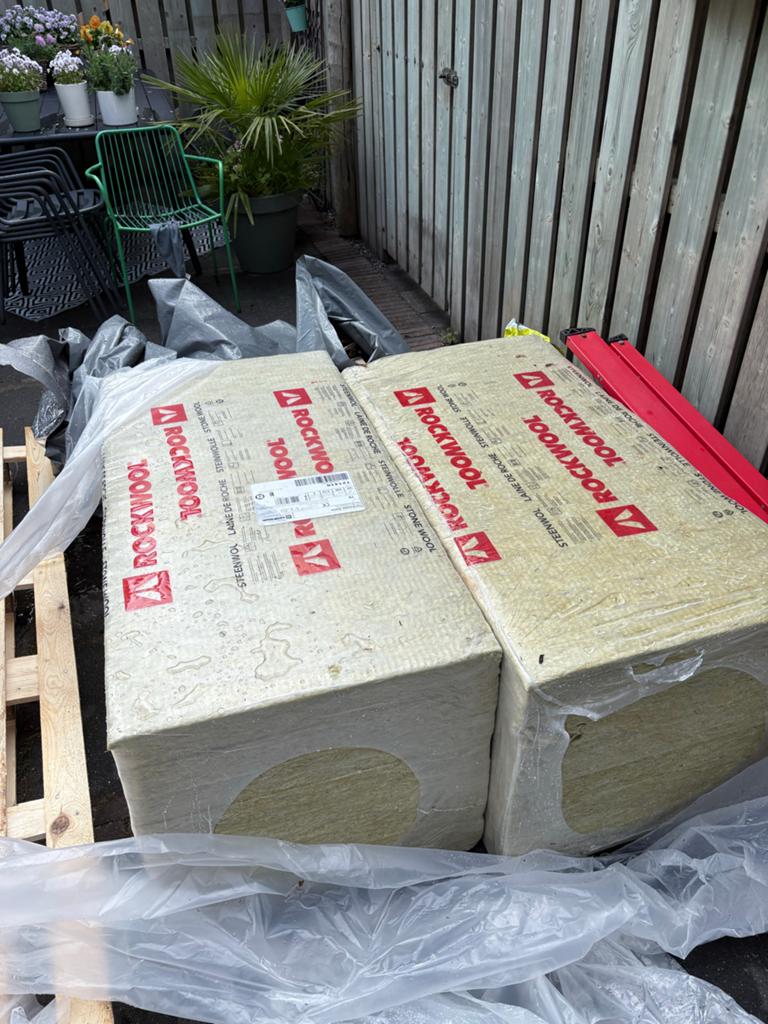Rockwool Rocksono Base Steenwol Isolatieplaten, Doe-het-zelf en Verbouw, Isolatie en Afdichting, Ophalen, 4 tot 8 cm, 10 tot 15 m²