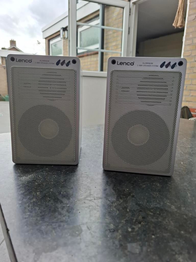 Lenco HIFI 880 Passieve Speakers - Aluminium 3-weg, Overige merken, Gebruikt, Ophalen of Verzenden, 120 watt of meer