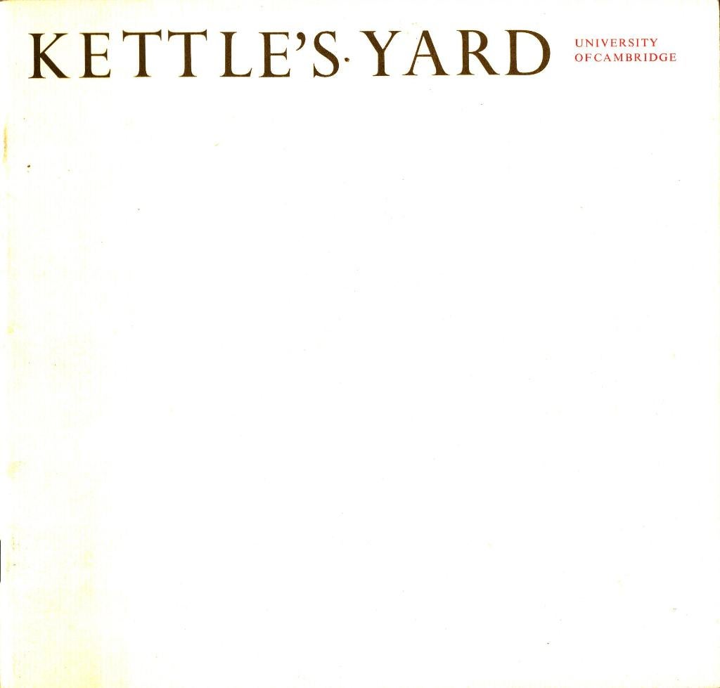 Kettle's Yard, an illustrated guide 1991 (BW 3), Ophalen of Verzenden, Gelezen
