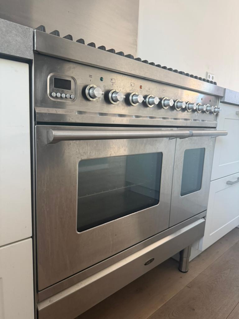 Boretti gasfornuis & oven, Ophalen, 60 cm of meer, Zo goed als nieuw, Gas