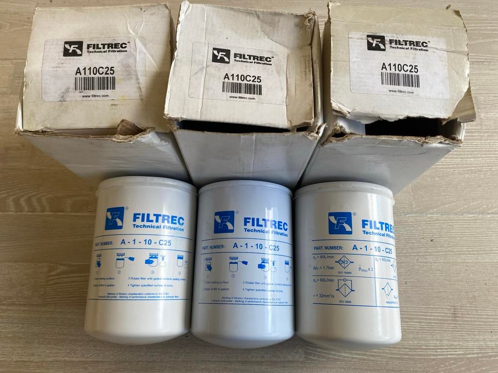 Filtrec A110C25 Hydrauliekfilter - Nieuw in doos, Ophalen, Nieuw, Motor en Techniek
