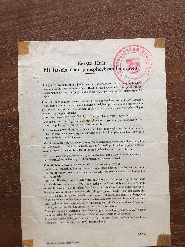 EHBO Luchtbeschermingsdienst. Eerste Hulp bij letsels, Verzenden, Tweede Wereldoorlog, Gelezen, Overige onderwerpen