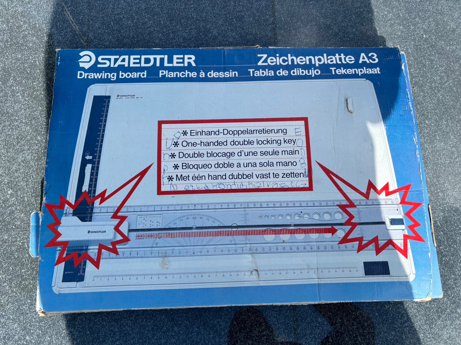 Staedtler -Technico 660 A3 Tekenbord, Doe-het-zelf en Verbouw, Tekentafels, Gebruikt, Minder dan 130 cm, Ophalen of Verzenden