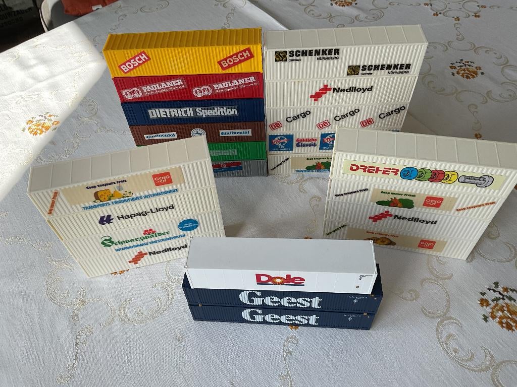 containers voor modelspoor, Overige merken, Gelijkstroom of Wisselstroom, Overige typen, Nieuw