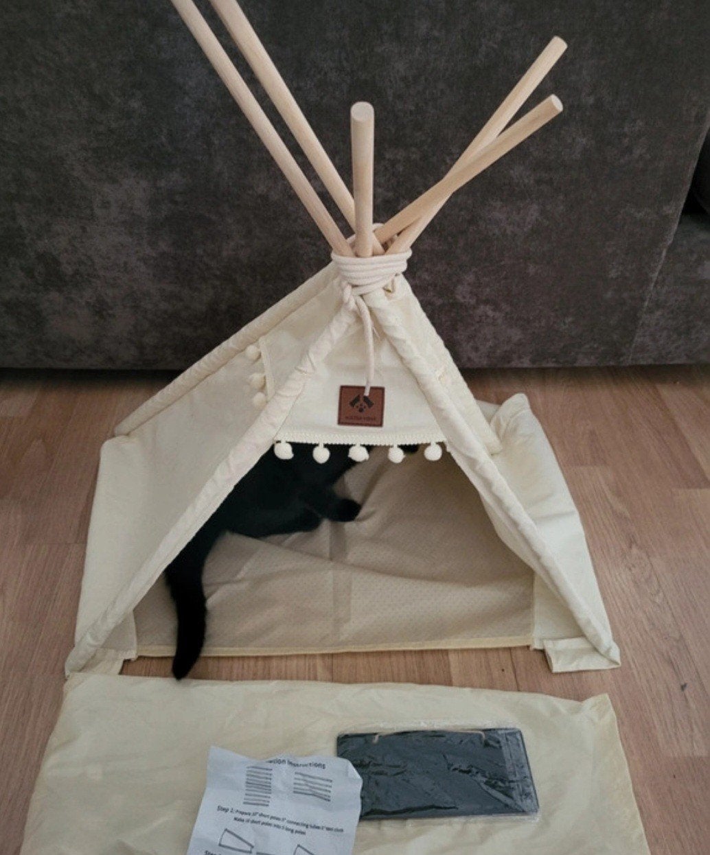katten wigwam tentje/mandje, Dieren en Toebehoren, Kattenmanden, Zo goed als nieuw, Ophalen of Verzenden