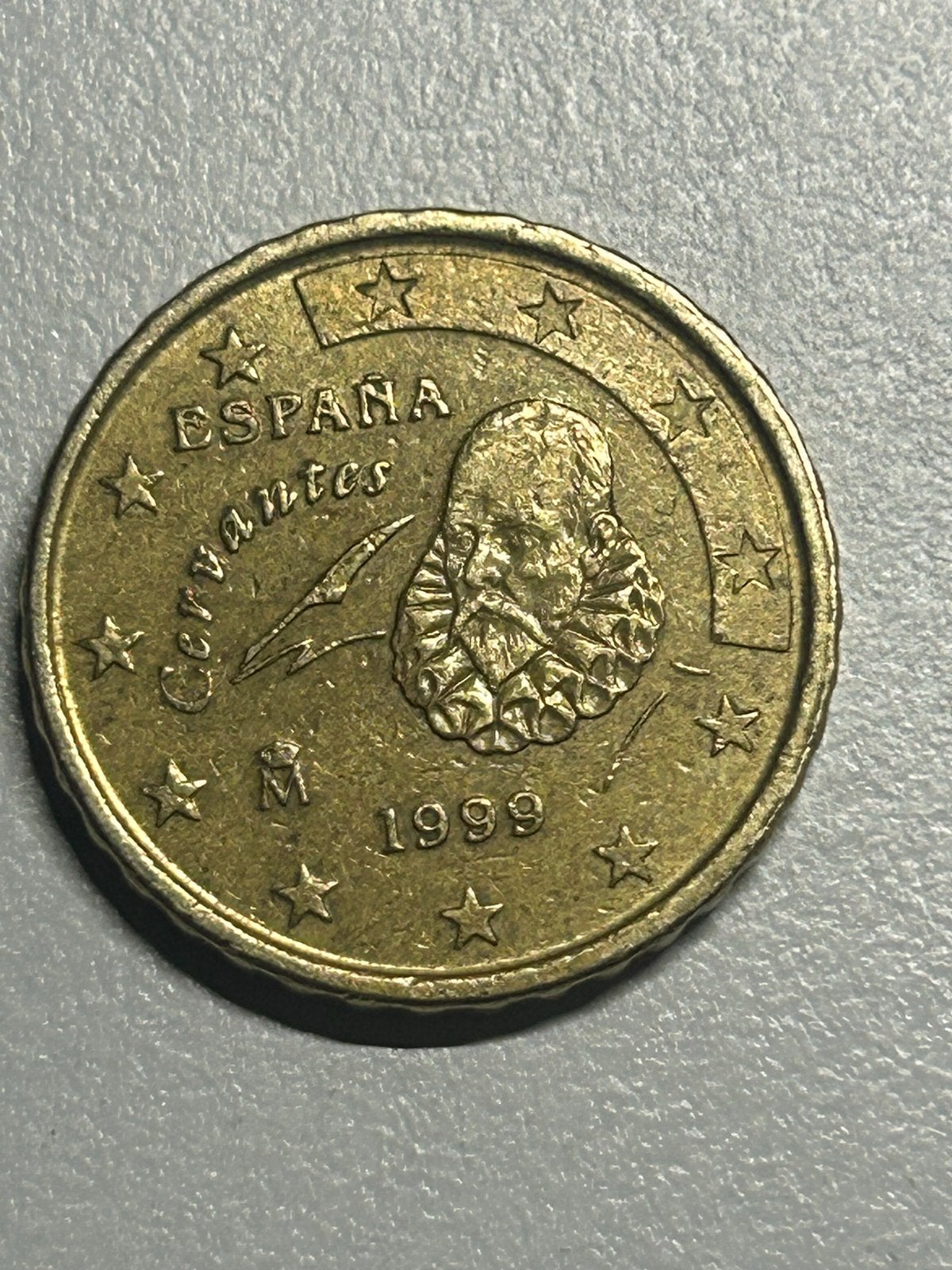 Zeldzame Spaanse 10 cent munt 1999 - Miguel de Cervantes, Ophalen of Verzenden, Spanje, 10 cent, Losse munt