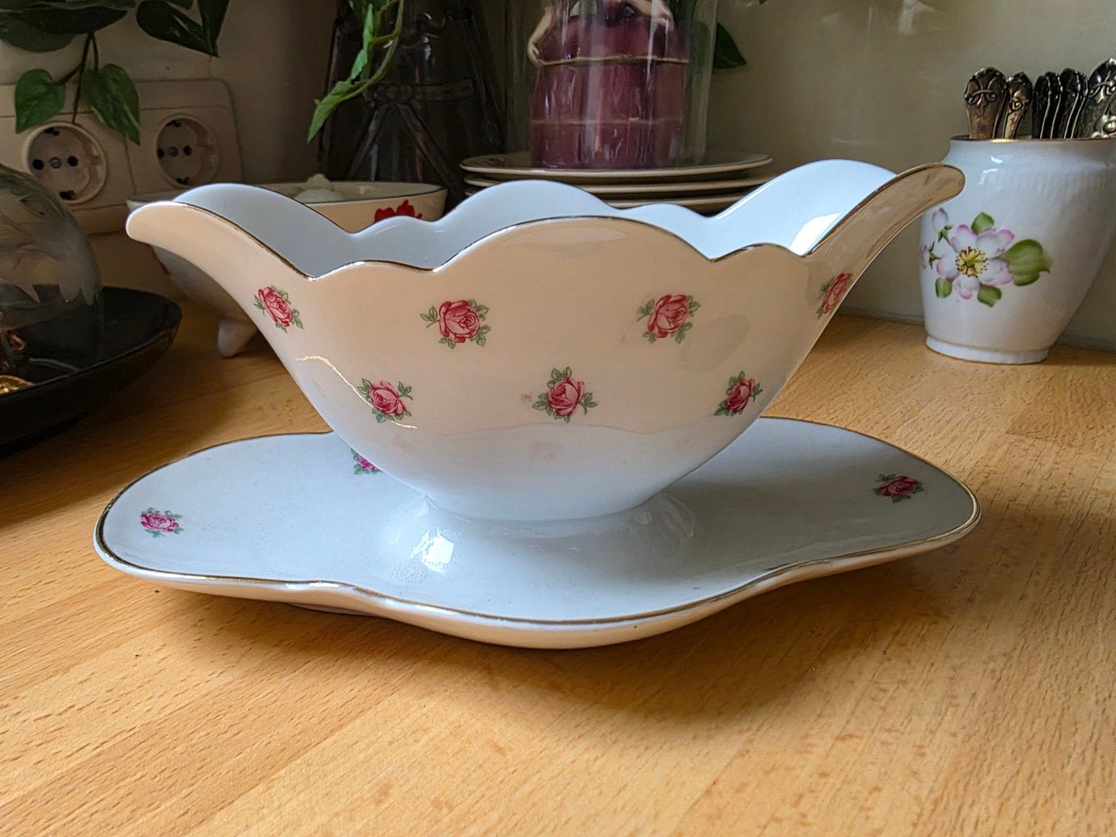 Sauskom met schattige kleine roosjes, Ophalen of Verzenden