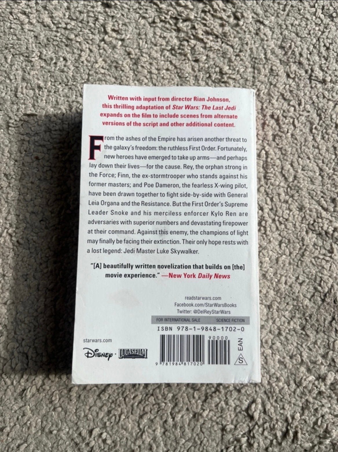 Star Wars: The Last Jedi - Expanded Edition (Jason Fry), Boeken, Ophalen of Verzenden, Nieuw