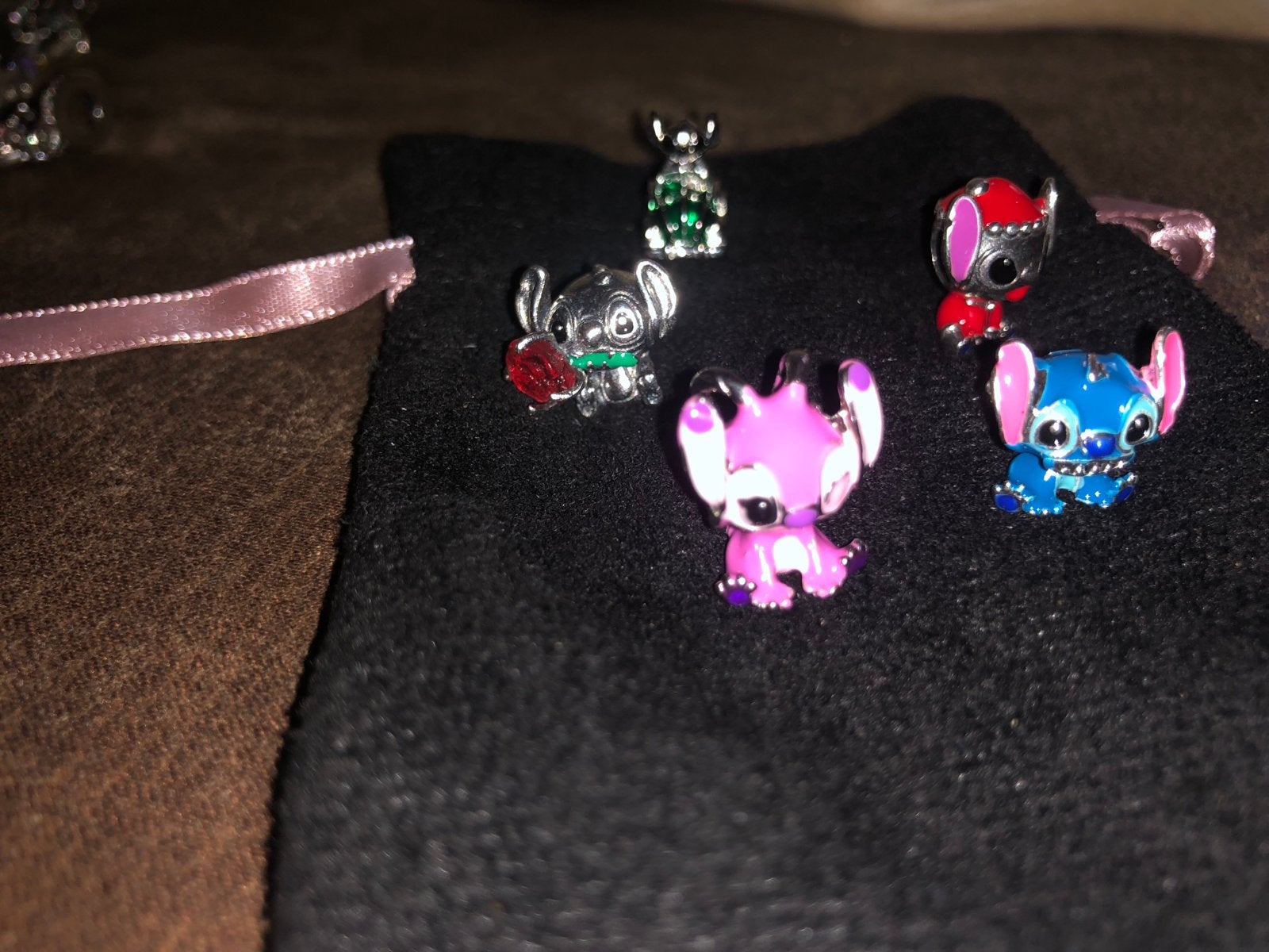 Lilo & Stitch Bedels - Set van 5, Overige merken, Overige materialen, Gebruikt, Ophalen of Verzenden