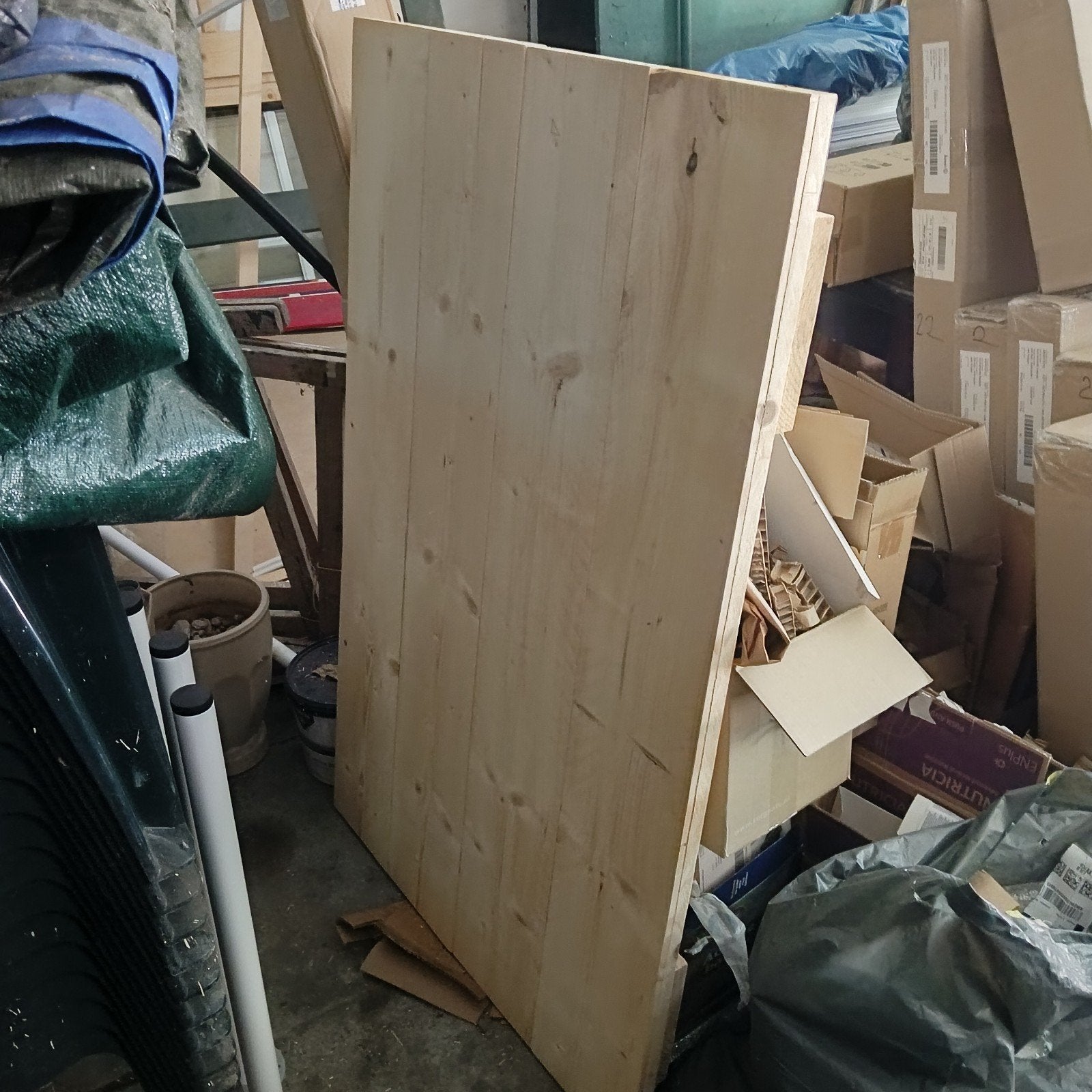 Steigerplank tafel 80x125, Ophalen, Gebruikt, 100 tot 150 cm, 50 tot 100 cm