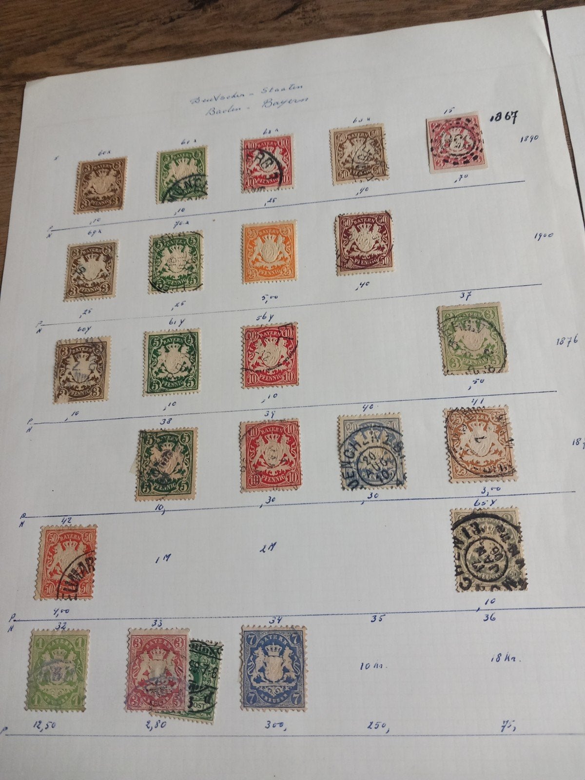 zeer oude postzegels duitsland v.a 1867, Ophalen