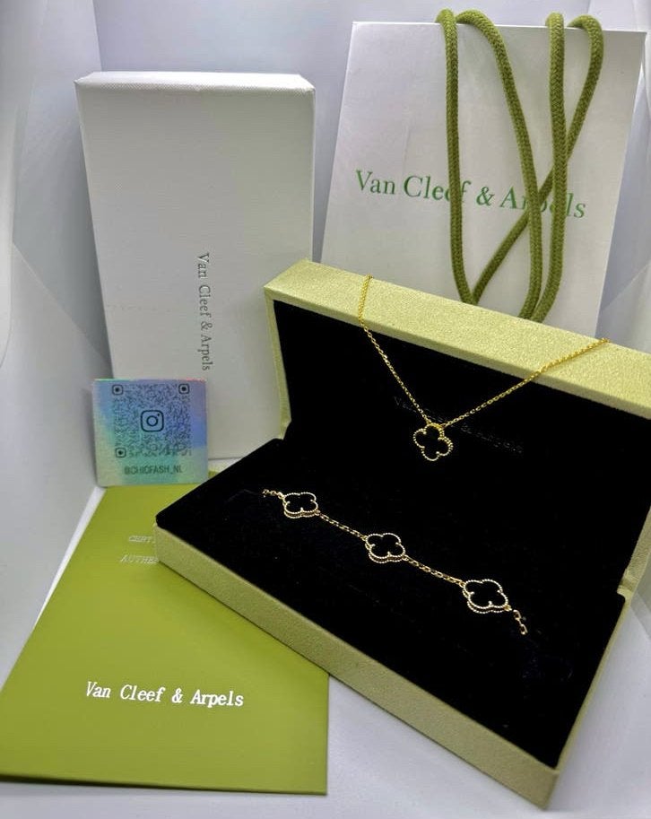Van Cleef & Arpels - Alhambra Set, Ophalen of Verzenden, Zo goed als nieuw, Goud, Overige materialen