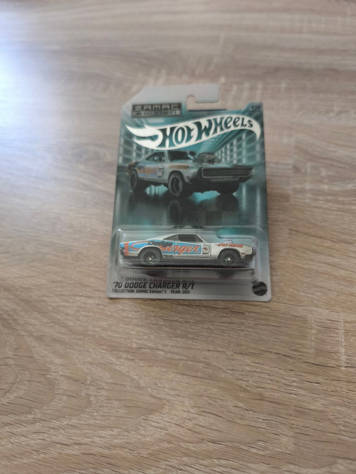 Hot Wheels '70 Dodge Charger R/T ZAMAC Edition, Overige merken, 1:50 of kleiner, Auto, Nieuw