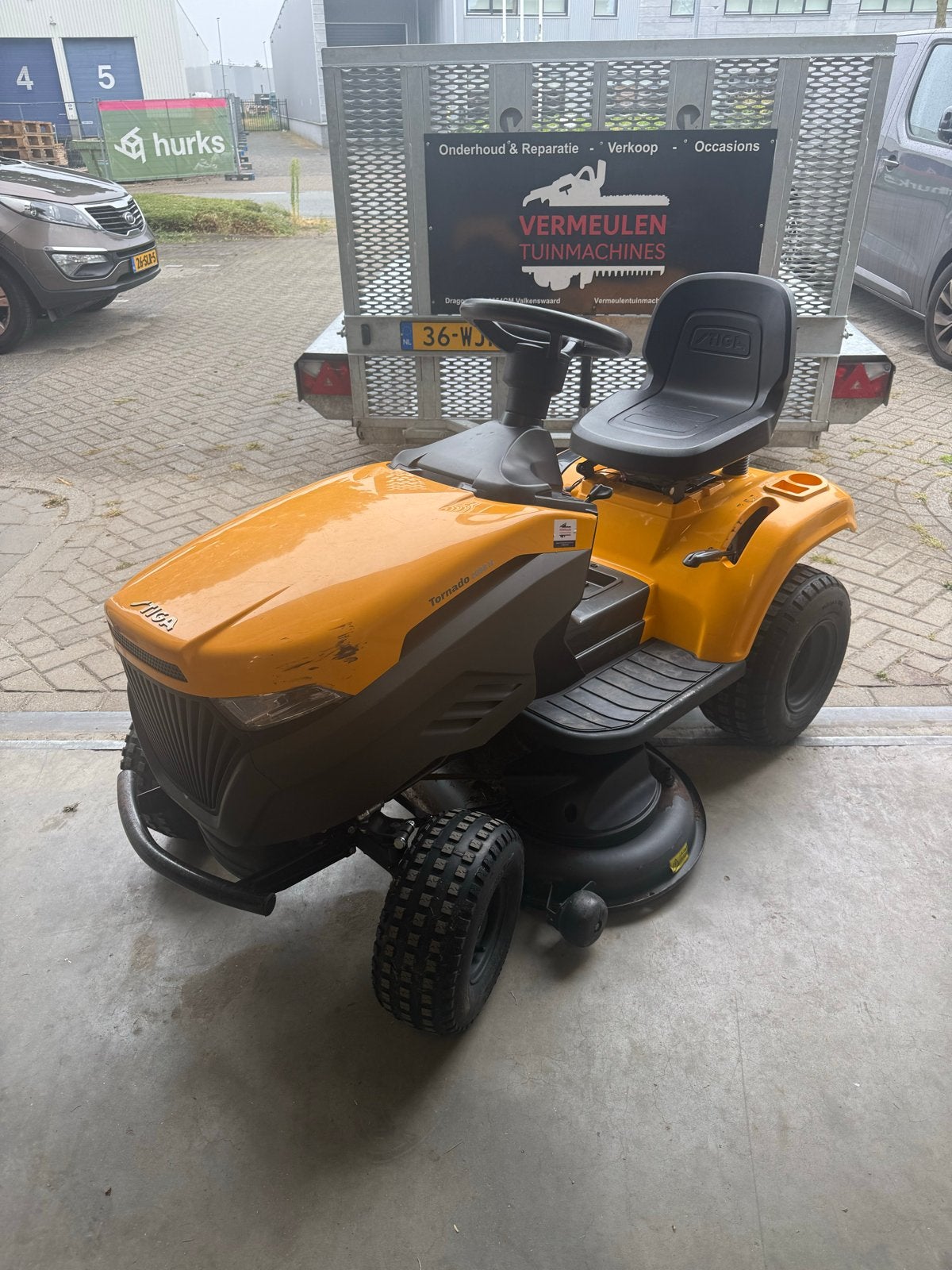 Stiga Tornado 2098H Zitmaaier - in topstaat!, Tuin en Terras, Zitmaaiers, Zo goed als nieuw, 90 tot 120 cm, Elektrische starter