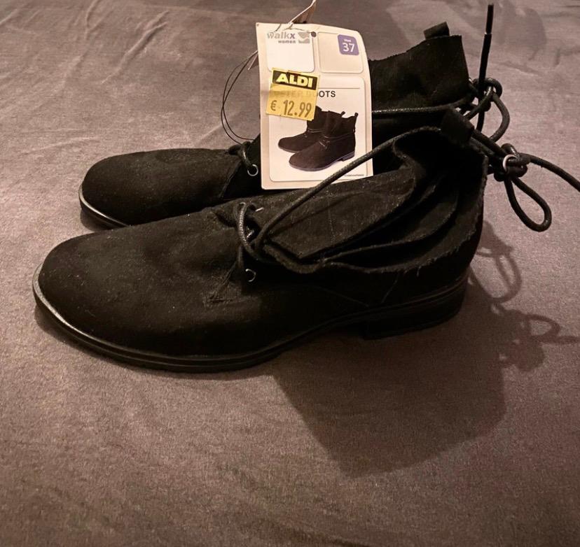 Walkx Veterboots Dames Zwart Maat 37 Nieuw, Kleding | Dames, Schoenen, Ophalen, Zwart, Lage of Enkellaarzen, Nieuw