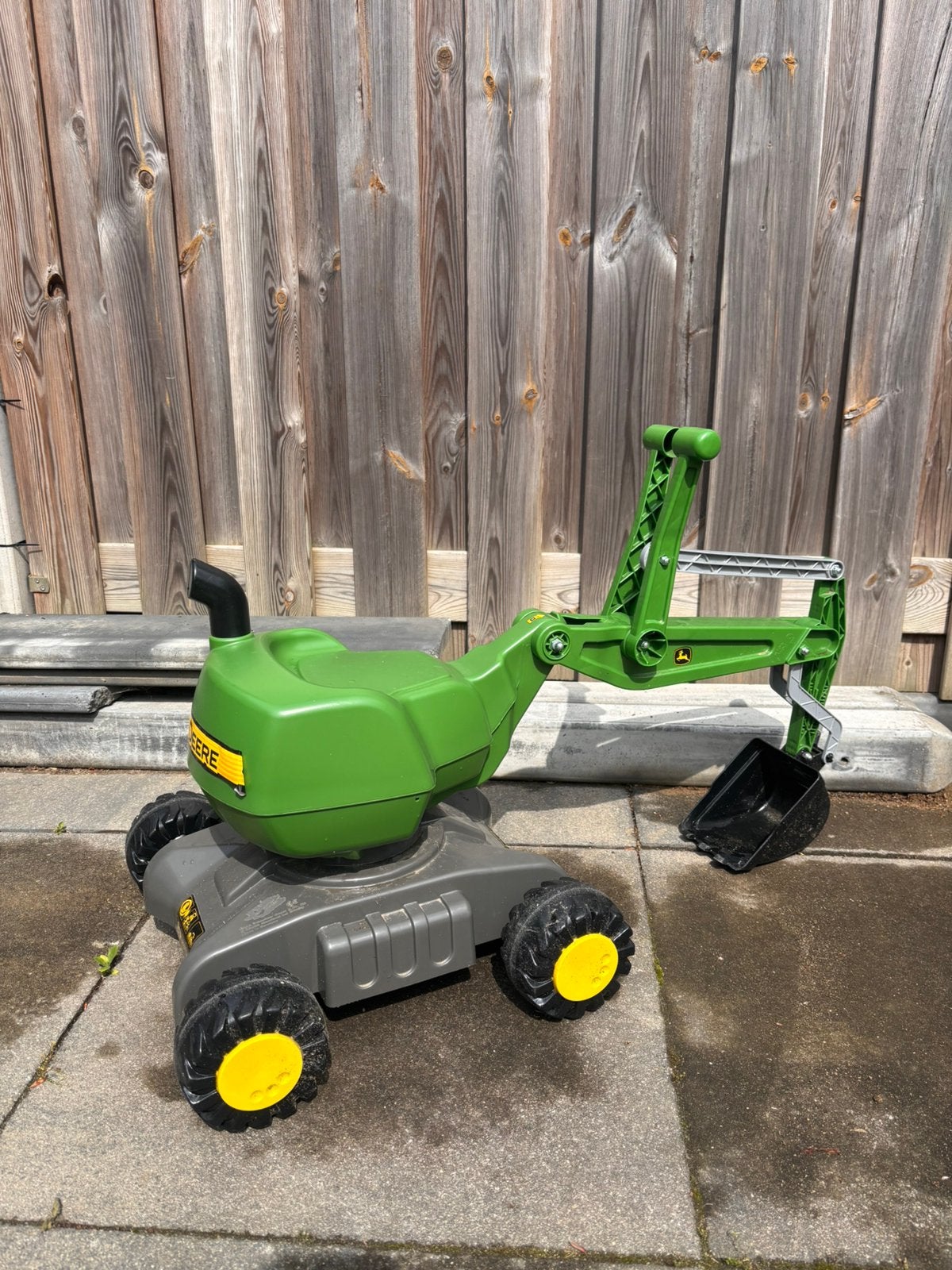 John Deere graafmachine, Kinderen en Baby's, Speelgoed | Buiten | Skelters, Ophalen, Zo goed als nieuw, Overige merken