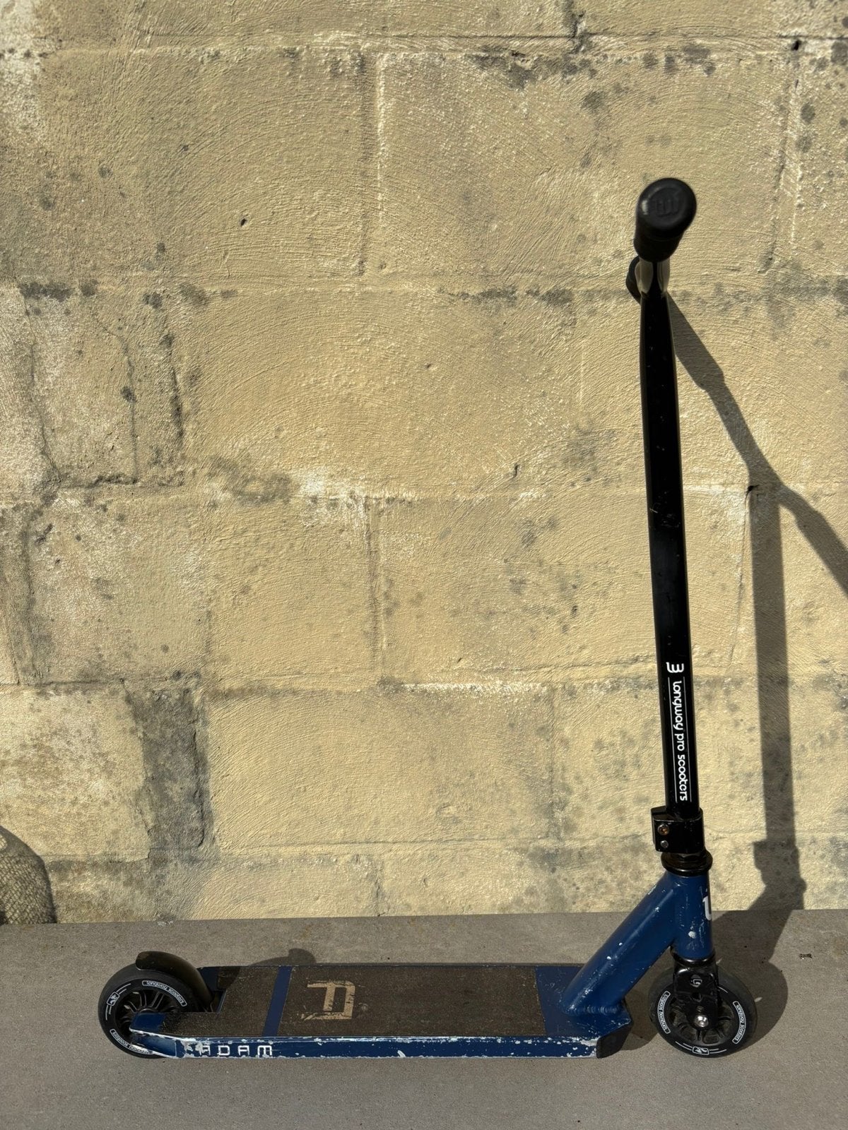 Longway Pro Stuntstep - Blauw/Zwart, Ophalen, Gebruikt, Gewone step