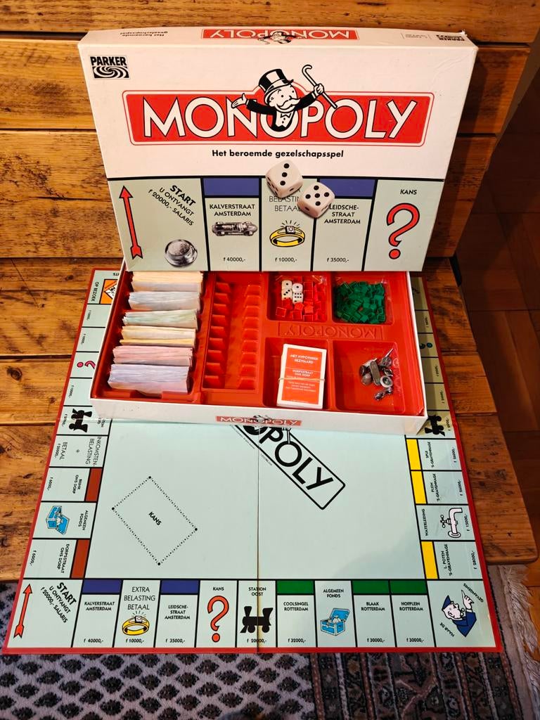 6 X Monopoly., Ophalen of Verzenden, Parker., Parker., Parker.