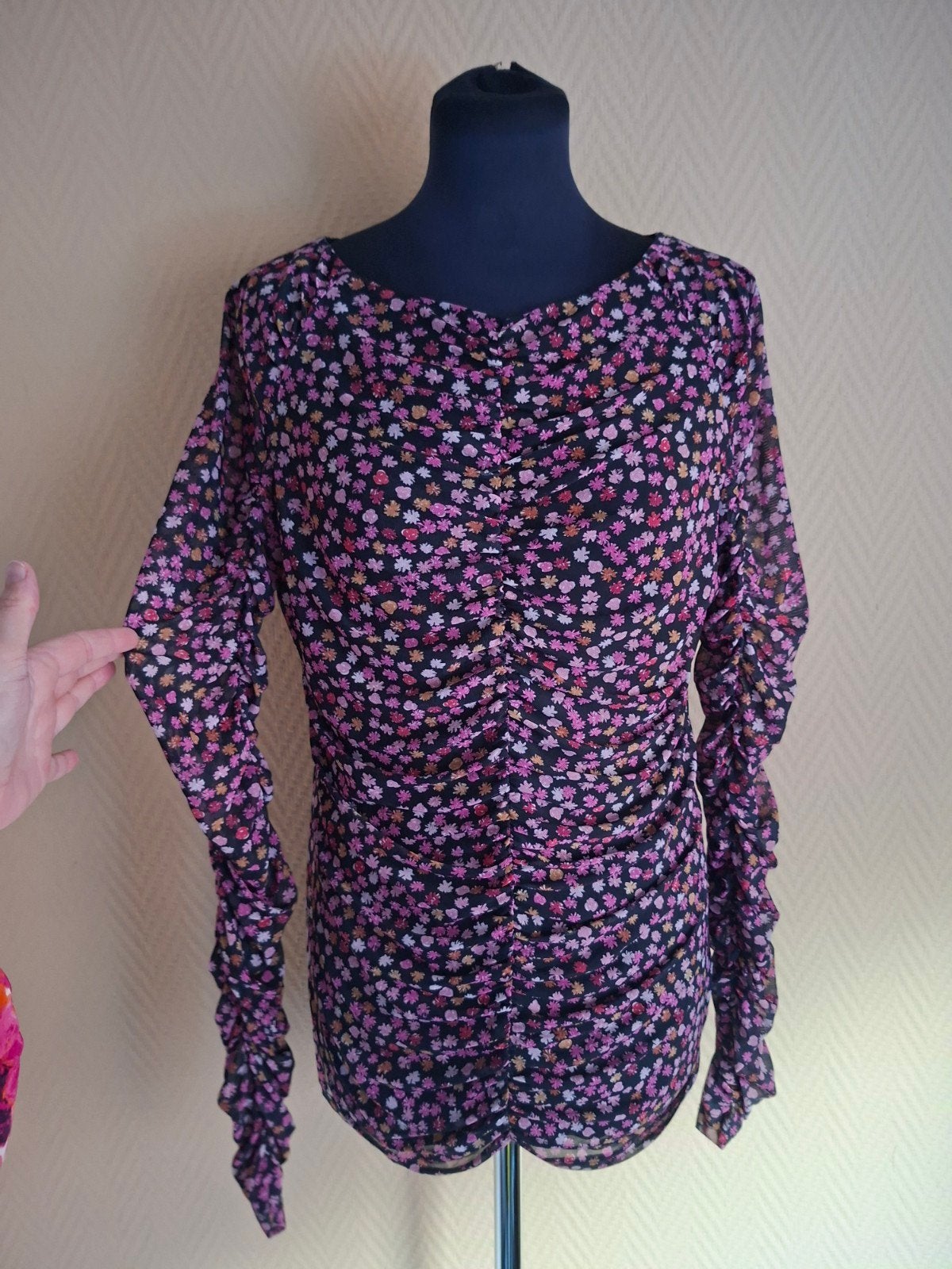 Fabienne Chapot Mesh Blouse Kane Top  - Maat XL, Meerkleurig, Maat 46/48 (XL) of groter, Ophalen of Verzenden, Zo goed als nieuw