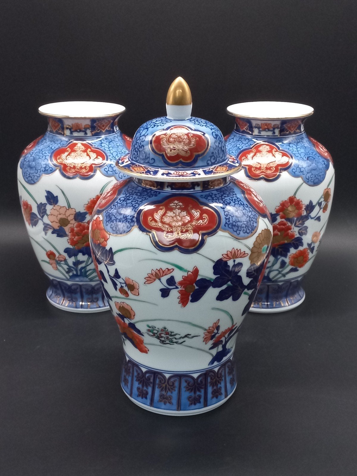 Gold Imari vintage kaststel 3dlg, Ophalen of Verzenden