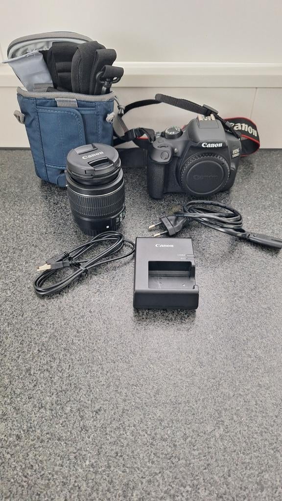 Canon EOS 1300D Spiegelreflexcamera met 18-55mm lens, Spiegelreflex, Canon, Ophalen of Verzenden, Zo goed als nieuw