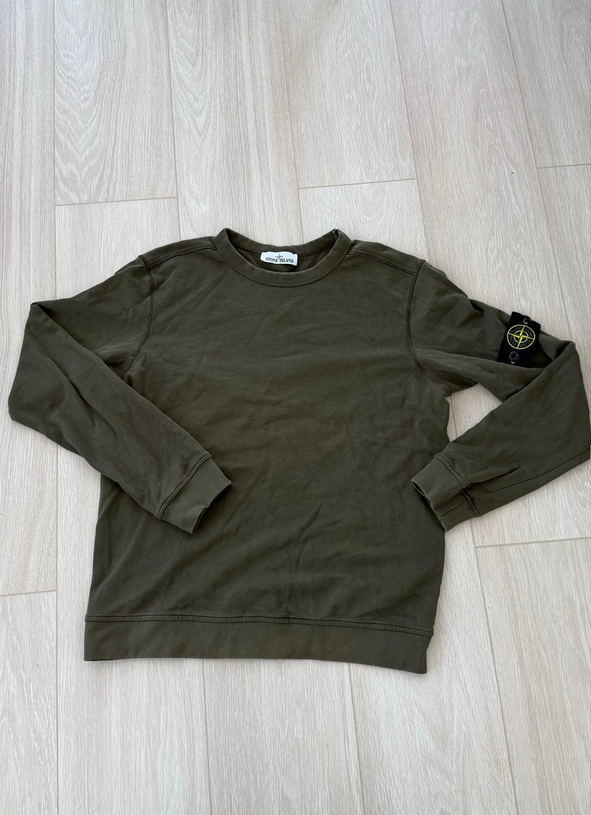 Stone Island trui maat M - Olijfgroen, Ophalen of Verzenden, Zo goed als nieuw, Maat 48/50 (M), Groen