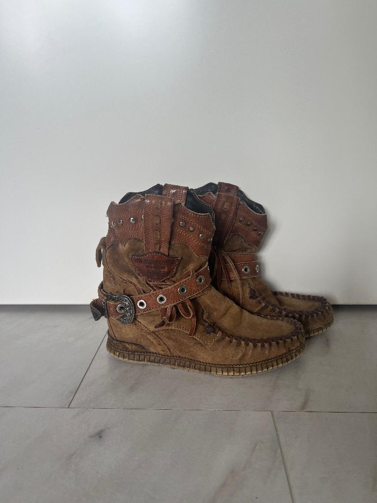 El vaquero maat 39, Bruin, Lage of Enkellaarzen, Ophalen of Verzenden, Gedragen